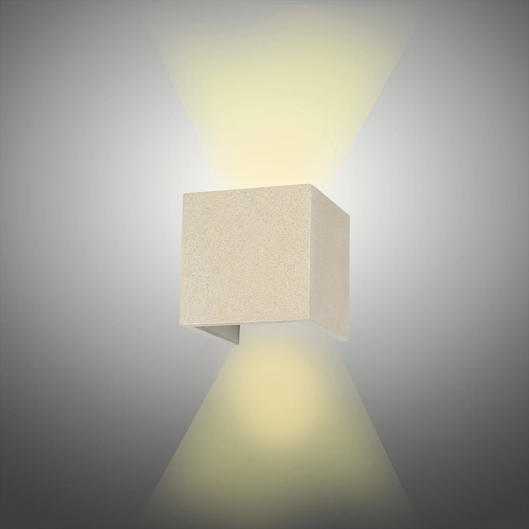 Taos IP65 LED Up/Down Light - Grey/White Cement