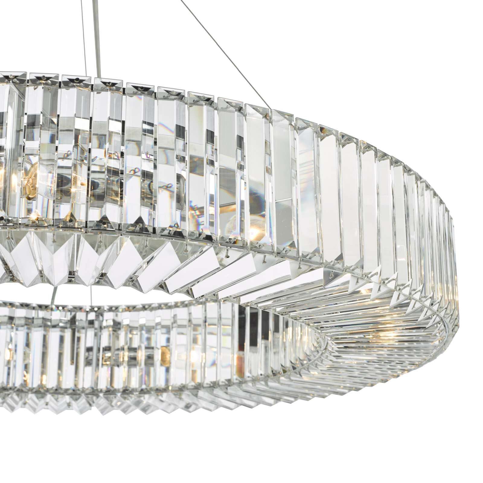 Teyana 9Lt Crystal Ceiling Light - Polished Chrome Crystal
