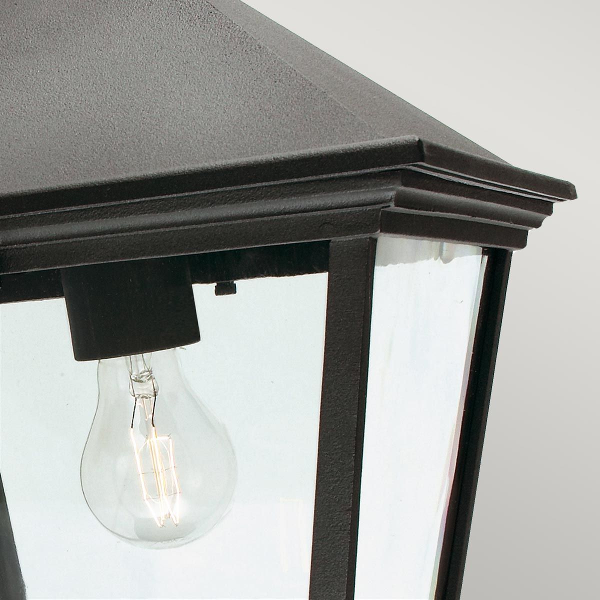 Turin 1 Light Medium/Large Chain Lantern - Black IP54 E27