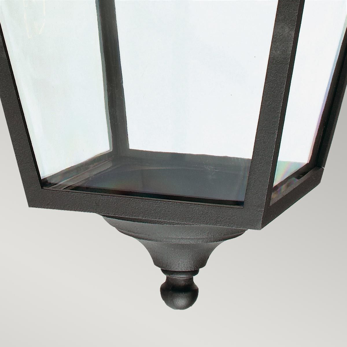 Turin 1 Light Medium/Large Chain Lantern - Black IP54 E27