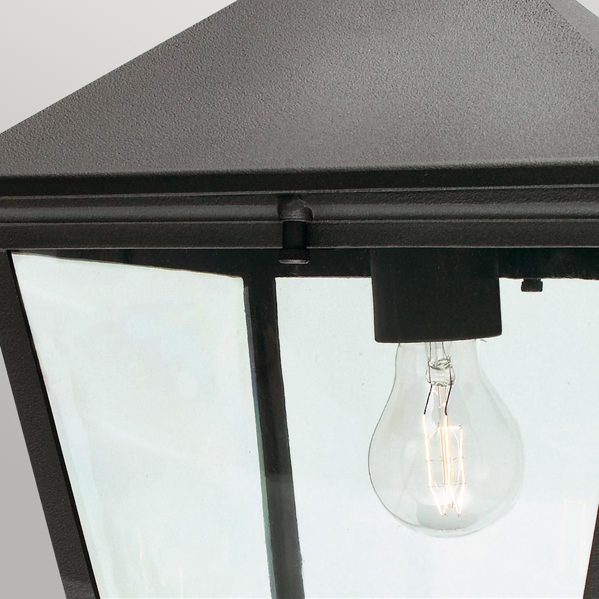 Turin 1 Light Medium/Large Chain Lantern - Black IP54 E27