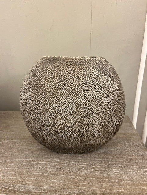 Vase deco RAYSKIN grey