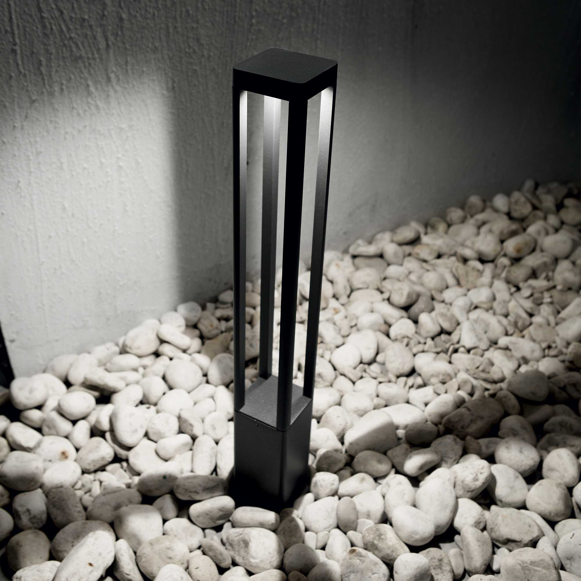 Tifone Bollard Post Light LED - Anthracite Finish - Cusack Lighting
