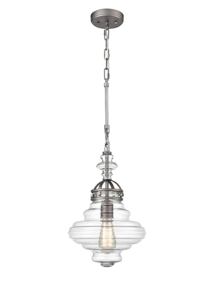 Titan Moroccan Pendant - Clear Glass