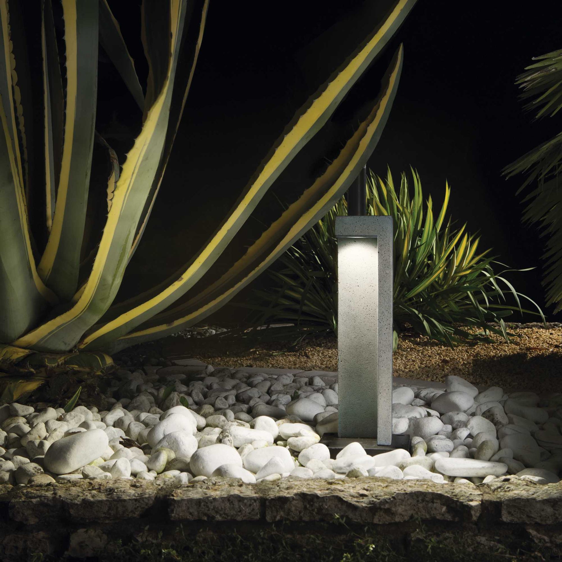 Titano Bollard Post Light - Granite Finish - Cusack Lighting