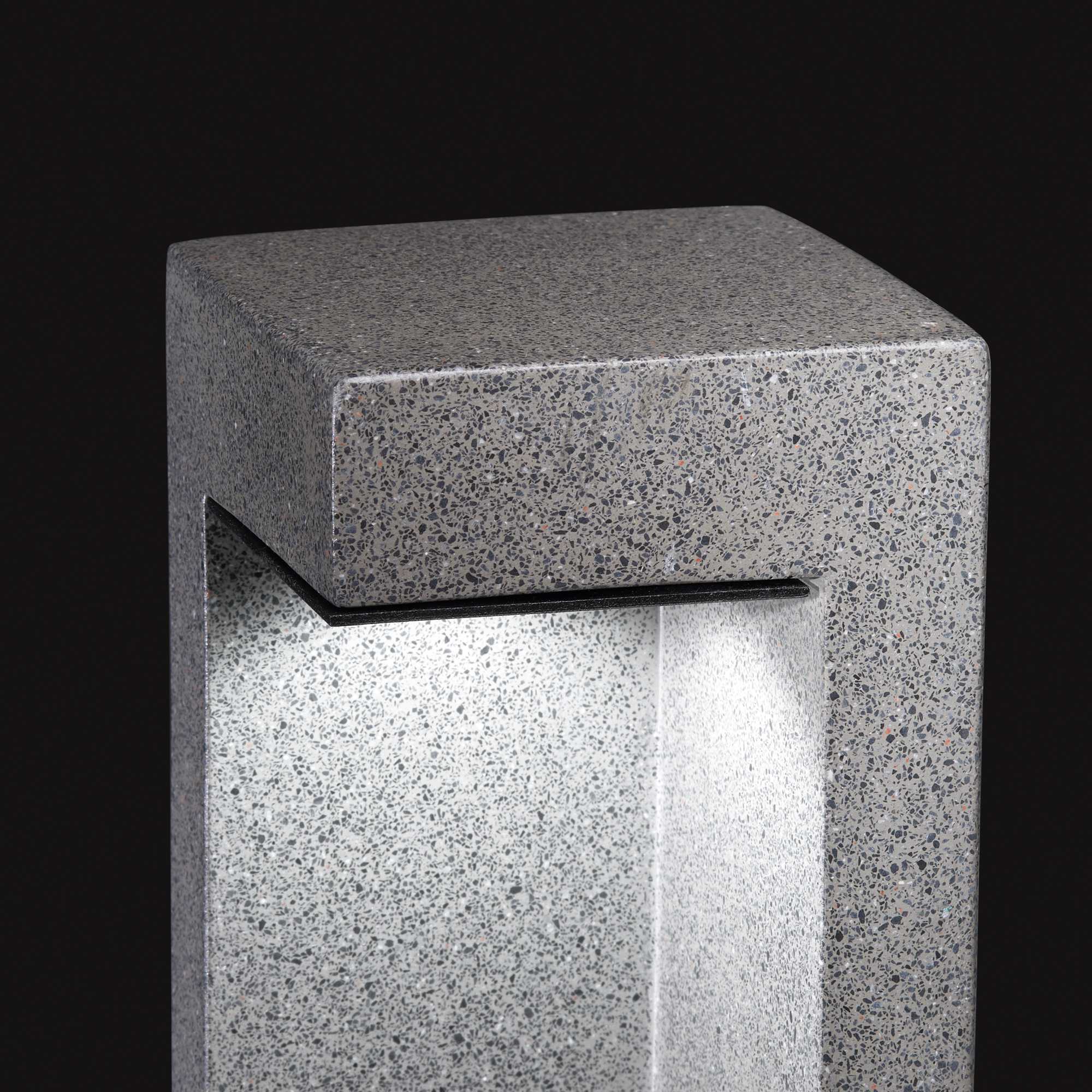 Titano Bollard Post Light - Granite Finish - Cusack Lighting