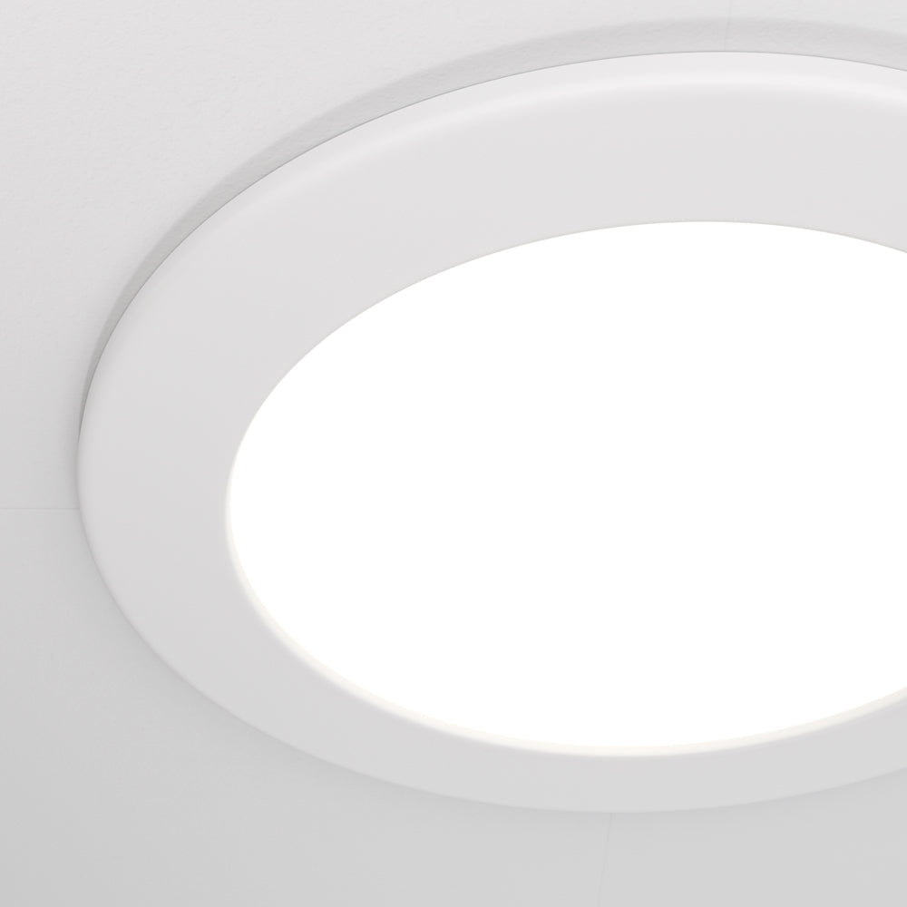 Stockton LED Flush Recessed Ceiling Light- White Finish IP44