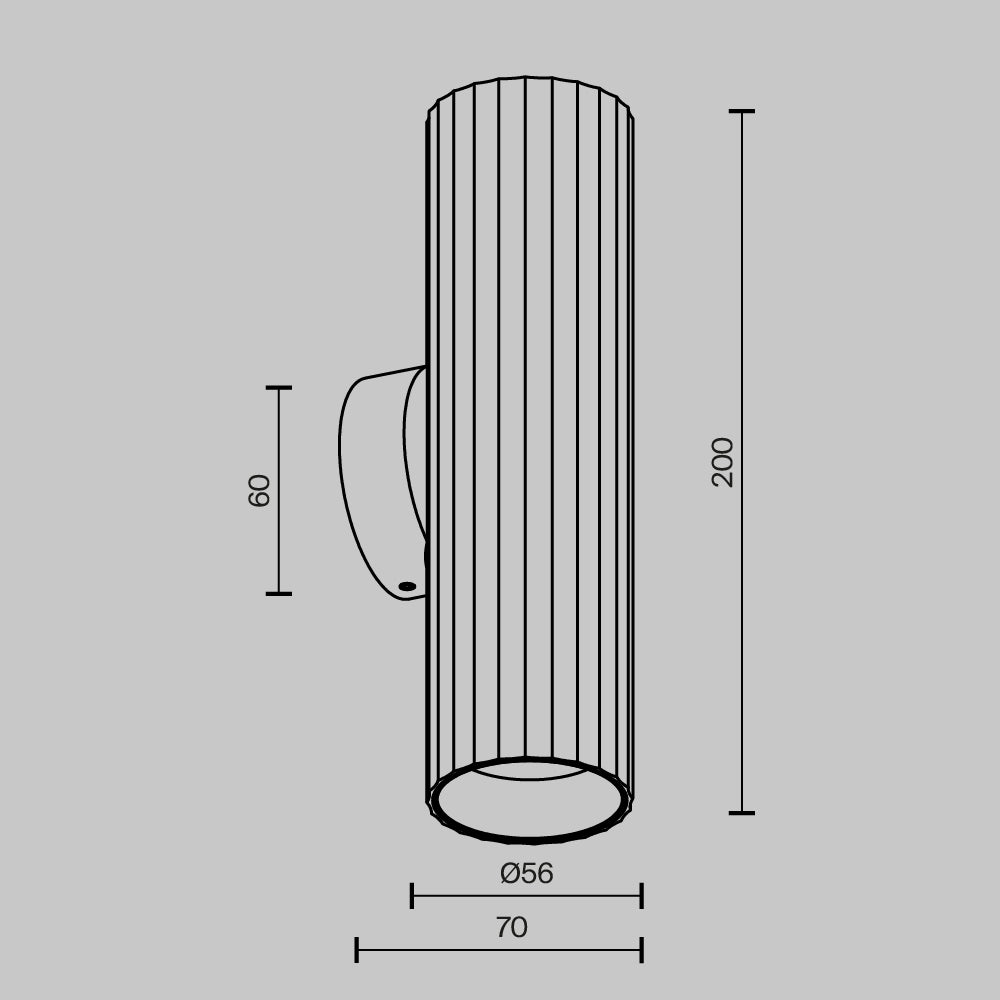 Calipso Small/ Large Wall Light- Various Finishes