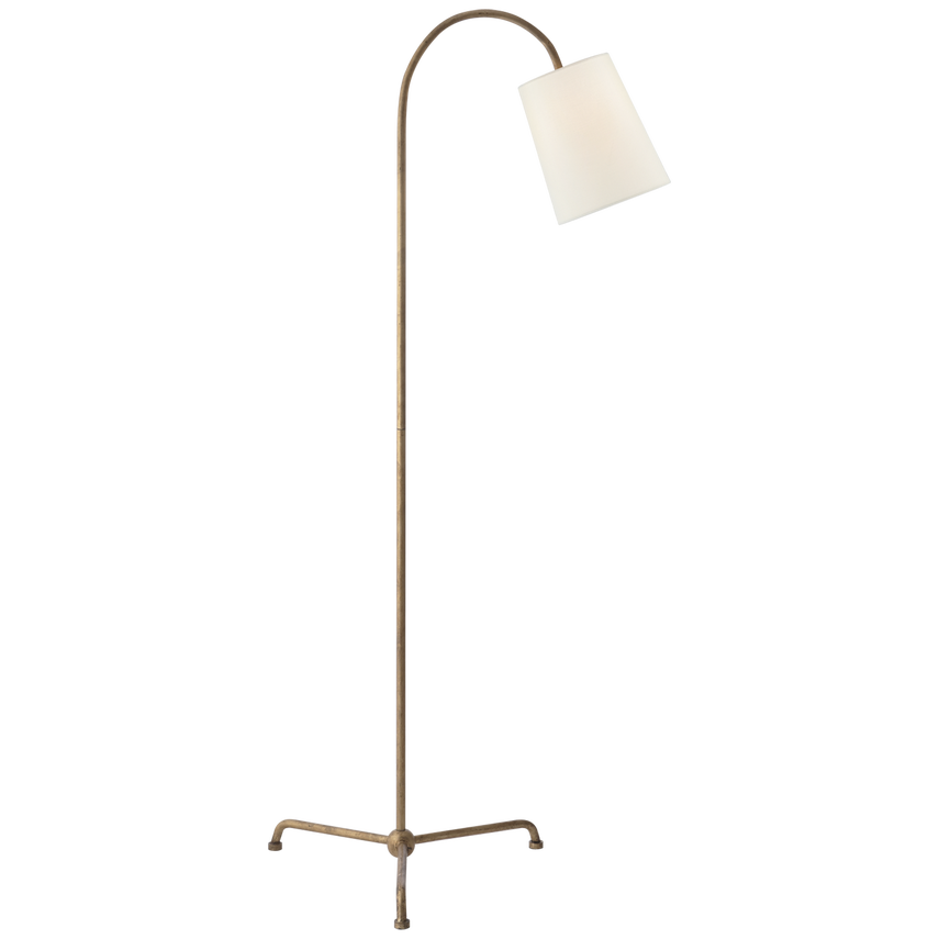Mia Floor Lamp-Aged Iron/ Gilded Iron Finishes