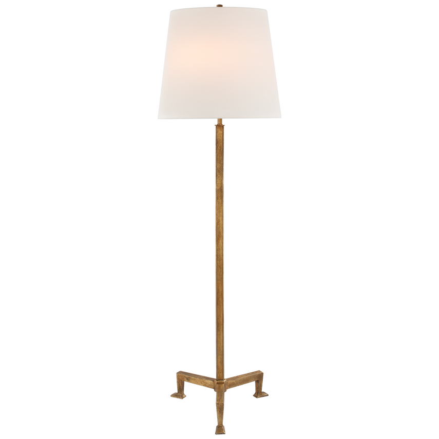 Parish Floor Lamp- Gilded Iron/ Aged Iron