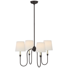 Vendome Small Chandelier- Brass/ bronze Finish