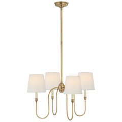 Vendome Small Chandelier- Brass/ bronze Finish