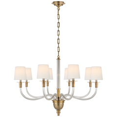 Vivian Large One/Two Tier Chandelier- Brass/ Nickel Finishes
