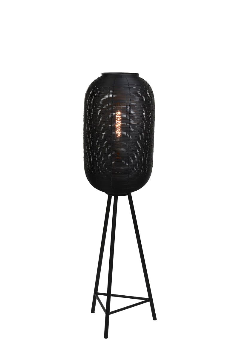 Tomek Medium Floor Lamp Tripod - Matt Black Finish