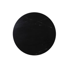 Tomochi Dining Table - Black Marble Top & Black Finish