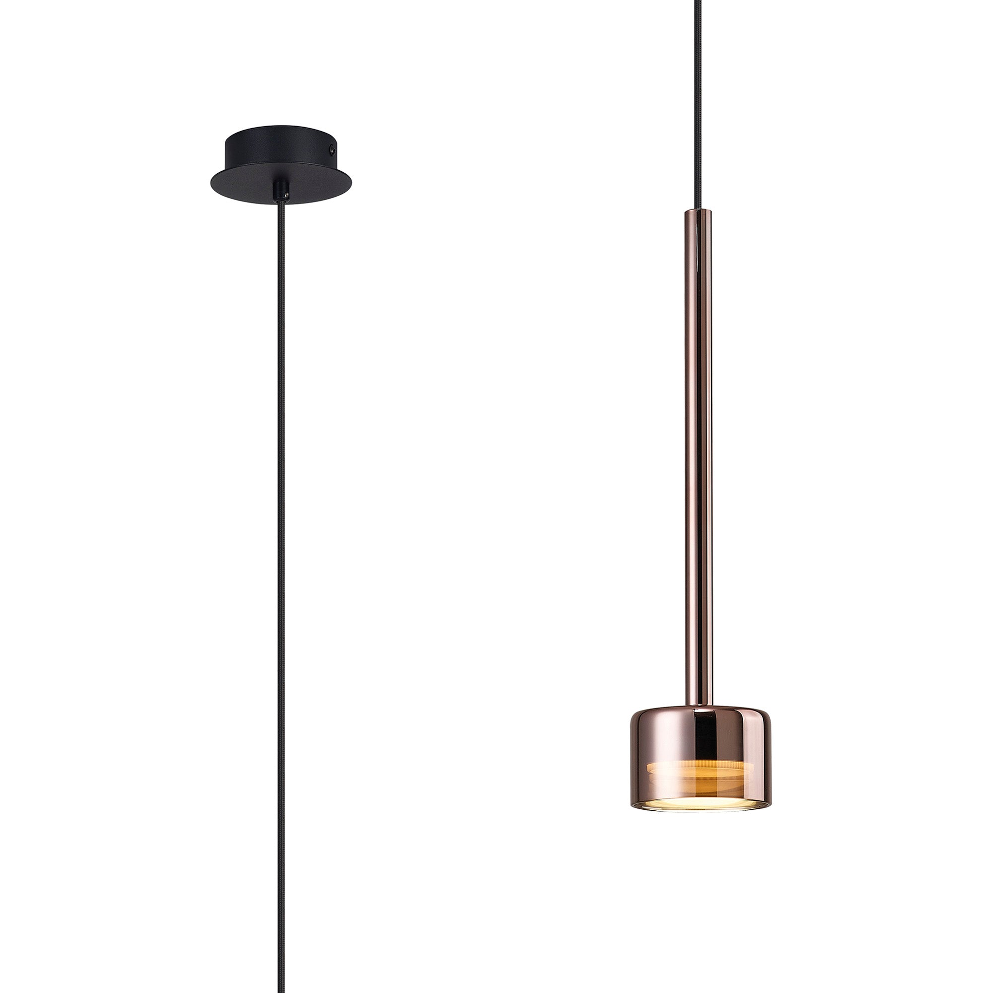 Tonic 1Lt Replaceable LED Pendant - Various Colours