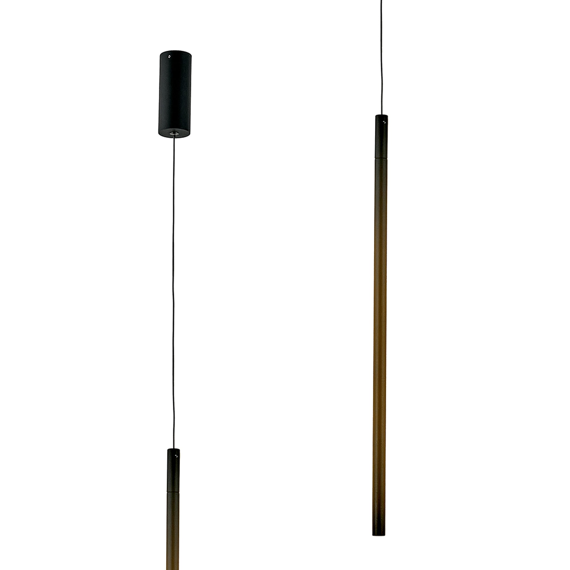 Torch Vertical Pendant, 11W LED, 3000K, 900lm, Sand White/Black 3yrs Warranty