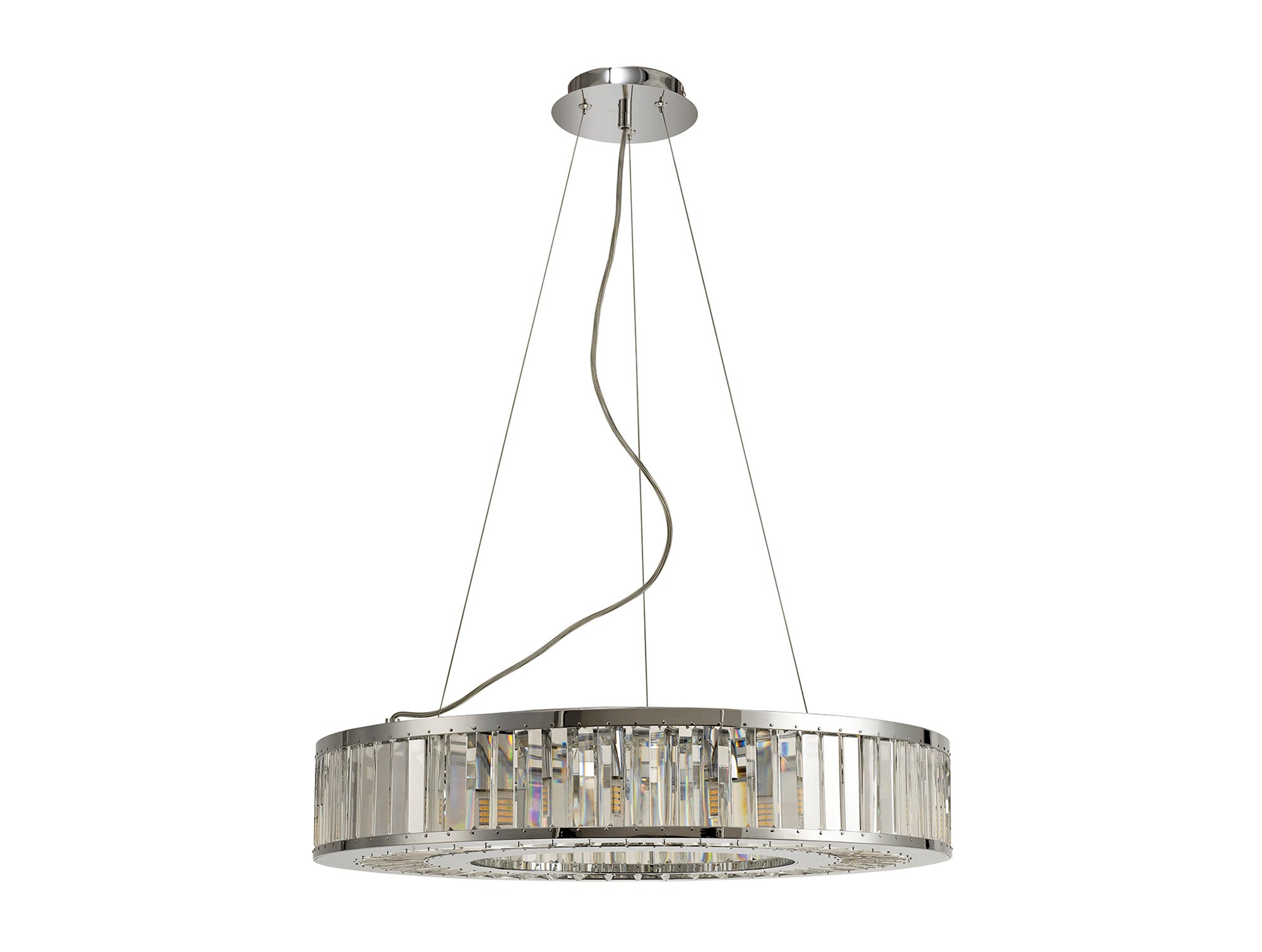 Torre 5/9/10Lt Polished Chrome/Crystal Pendant