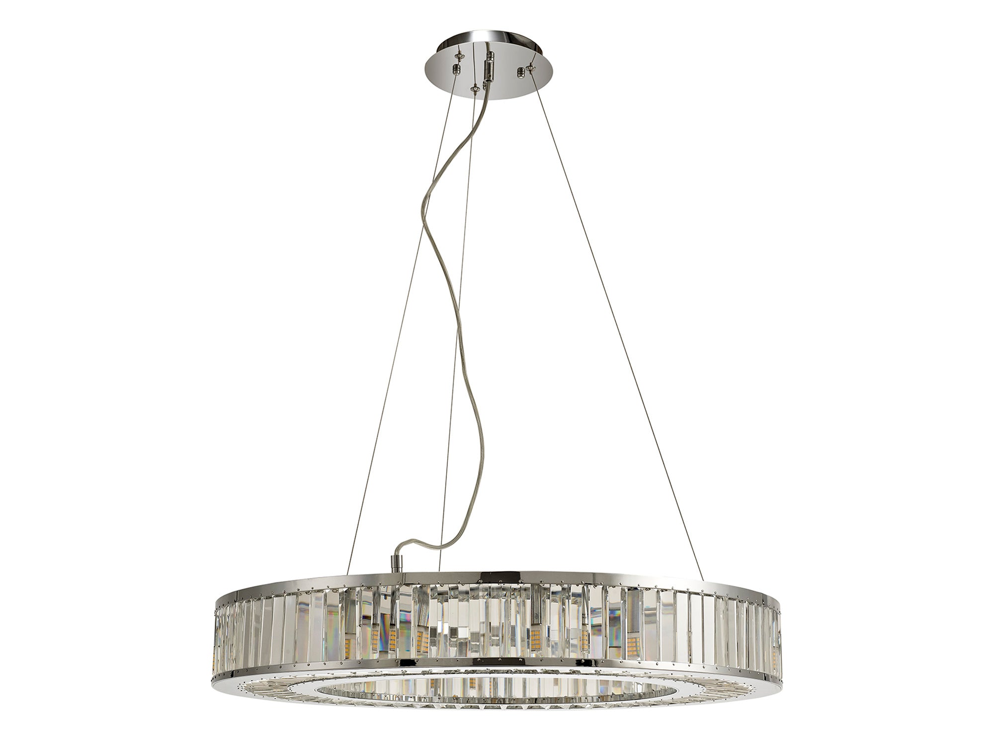 Torre 5/9/10Lt Polished Chrome/Crystal Pendant