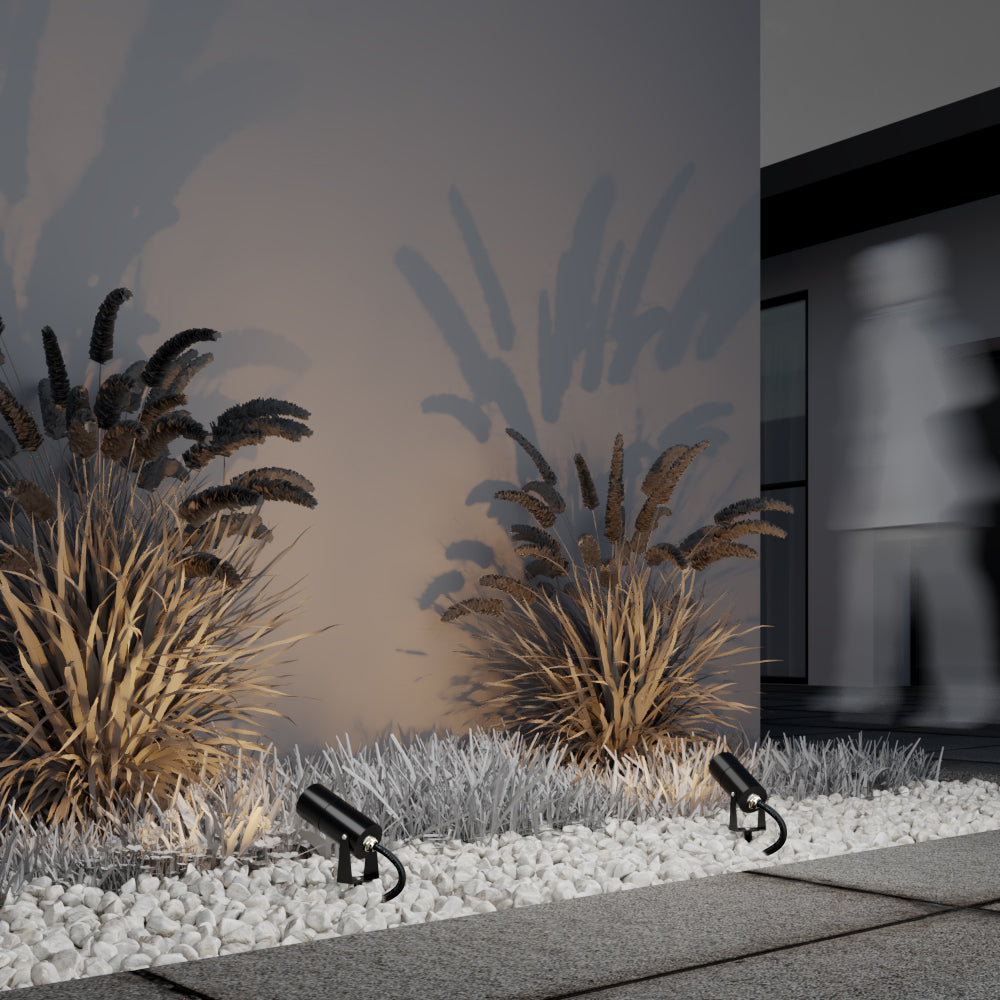 Bern Ground Spotlights/ Spike Lights IP65- Black/White Finishes