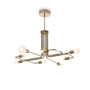 Triumph Centre Ceiling Light - Black/Brass Finish - Cusack Lighting