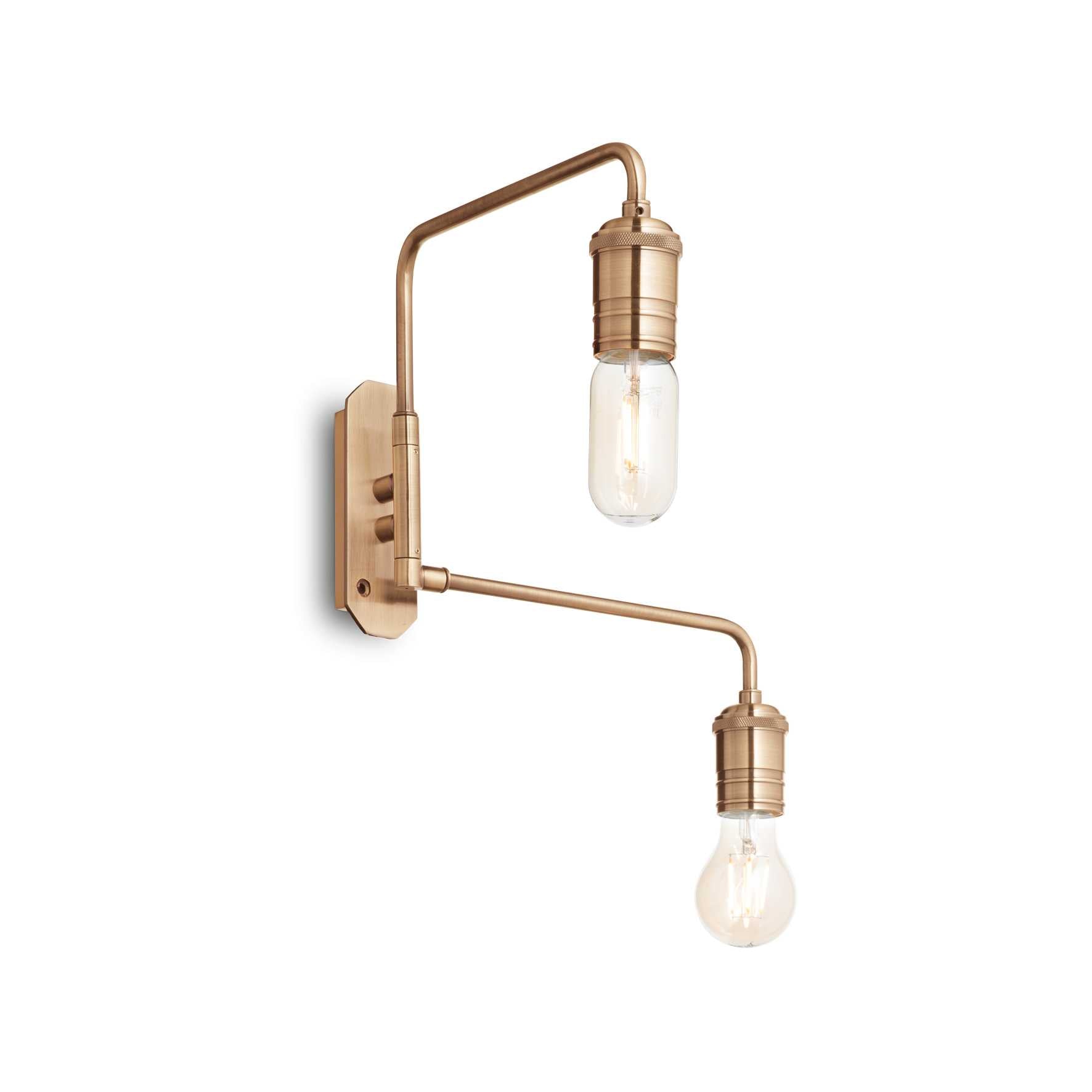 Triumph Wall Light Fitting - Black/Brass Finish - Cusack Lighting