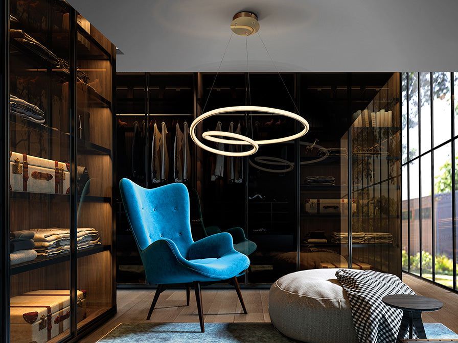 Tube Ceiling Light , Golden - Cusack Lighting