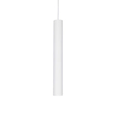 Tube Medium/Large LED Hanging Light - White/Black Finish