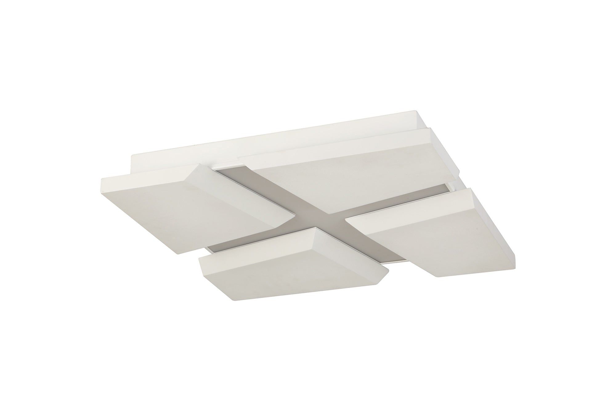 Tuscany Flush Square Square Ceiling, 1 x 50W LED, 3000K, 3500lm, Sand White, 3yrs Warranty