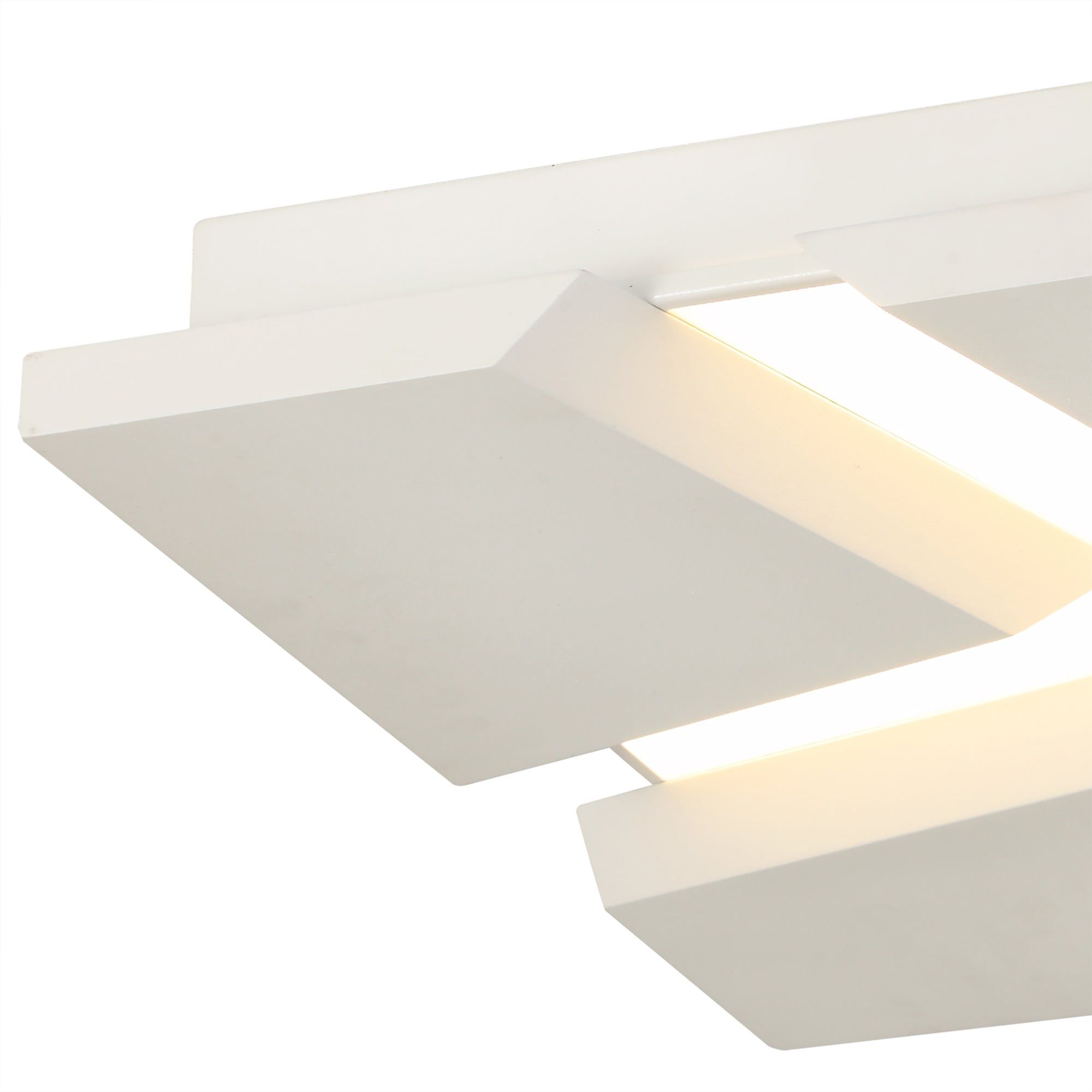 Tuscany Flush Square Square Ceiling, 1 x 50W LED, 3000K, 3500lm, Sand White, 3yrs Warranty