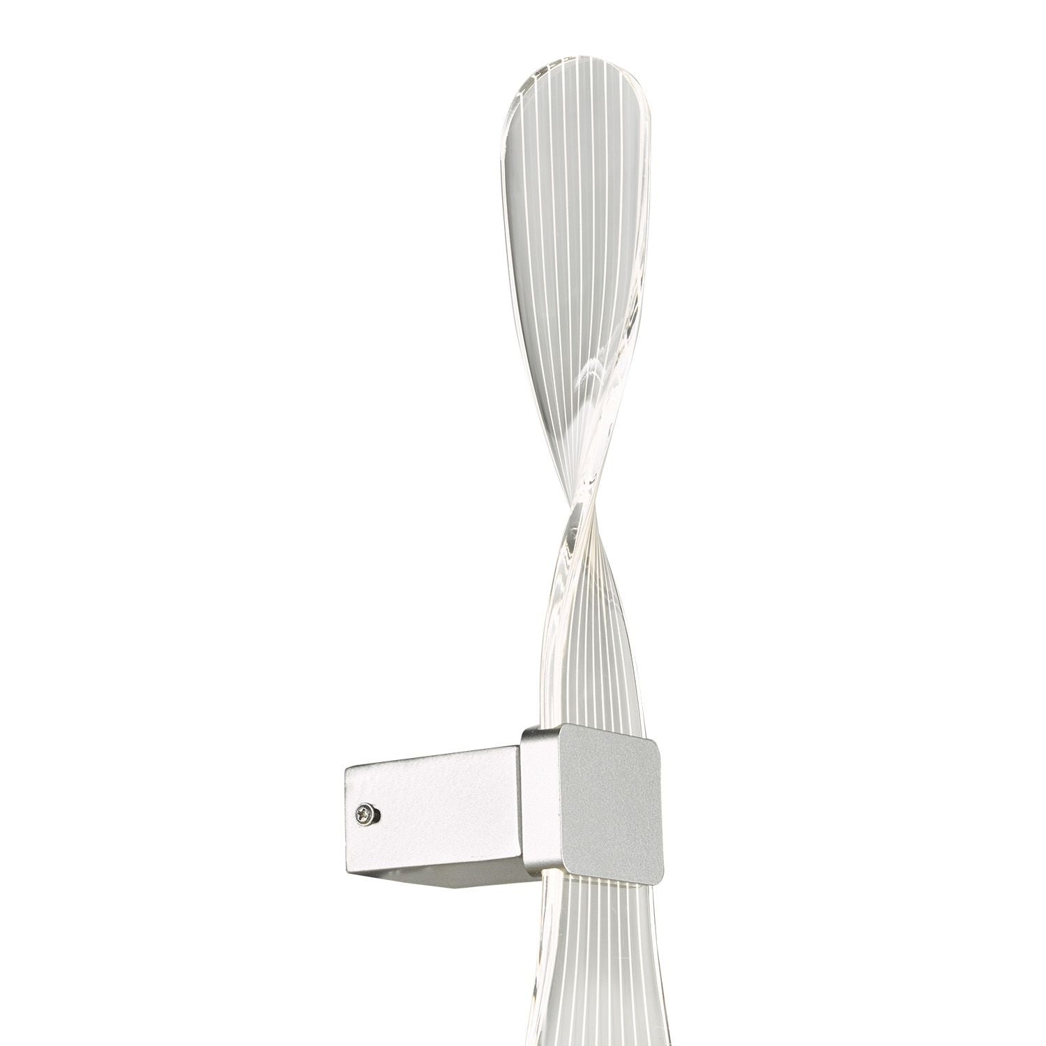 Twist Wall Light Acrylic Silver LED