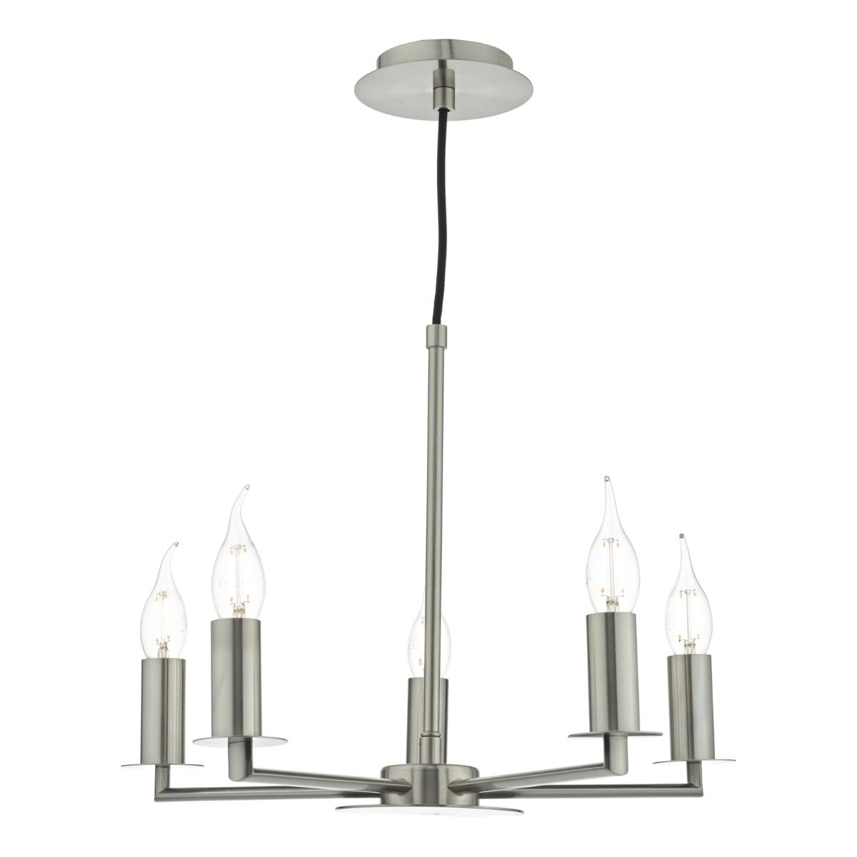 Tyler 5/8Lt Light Fitting - Satin Nickel/Bronze (Excludes Shades)