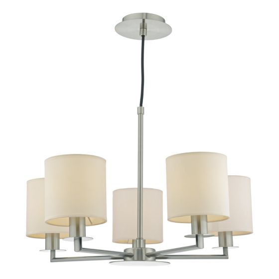 Tyler 5/8Lt Light Fitting - Satin Nickel/Bronze (Excludes Shades)