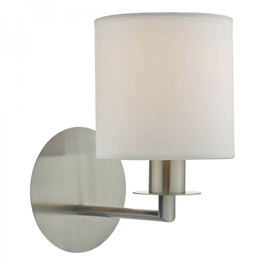 Tyler Wall Light- Satin Nickel/ Bronze Shades