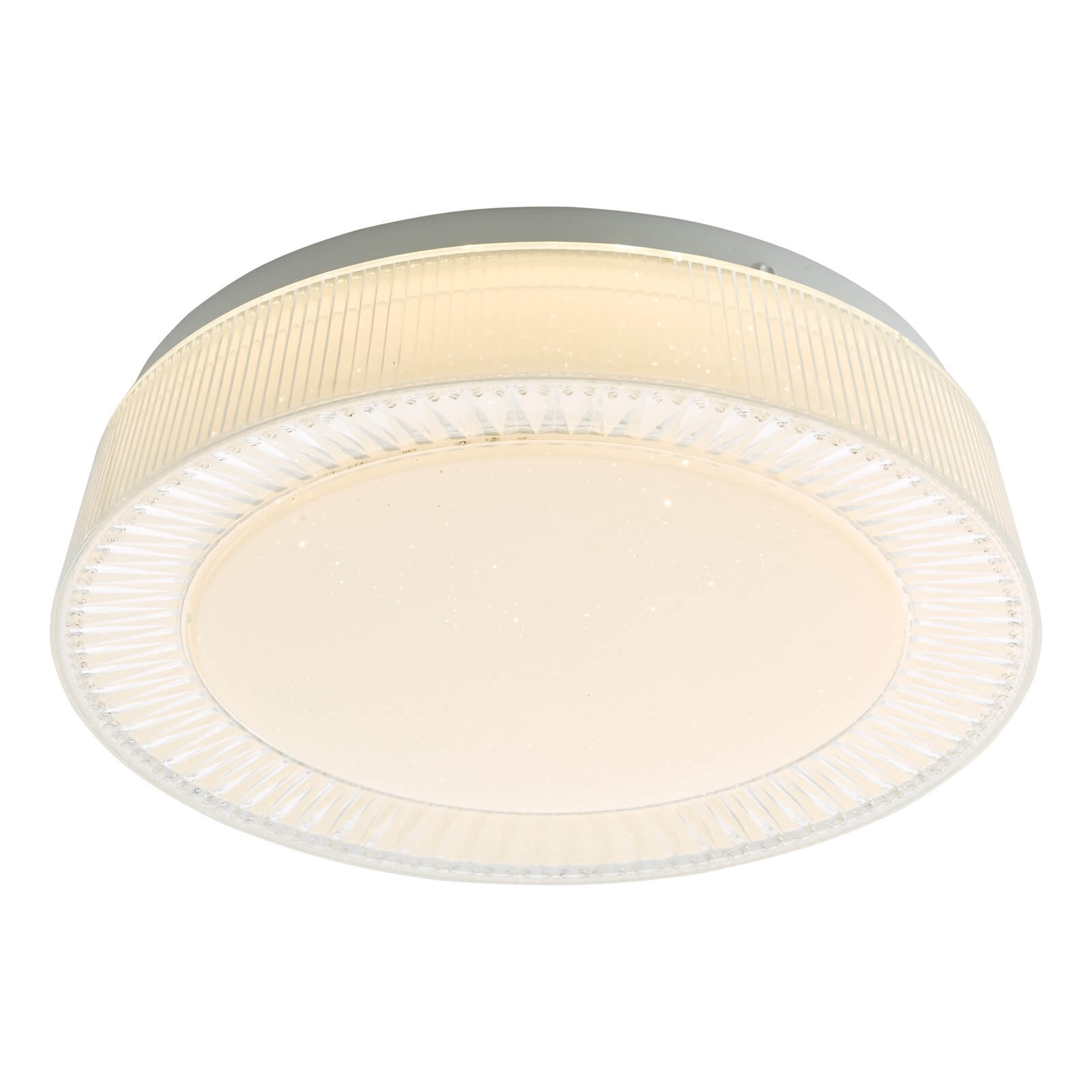 Udell Flush White/Clear Acrylic LED Light