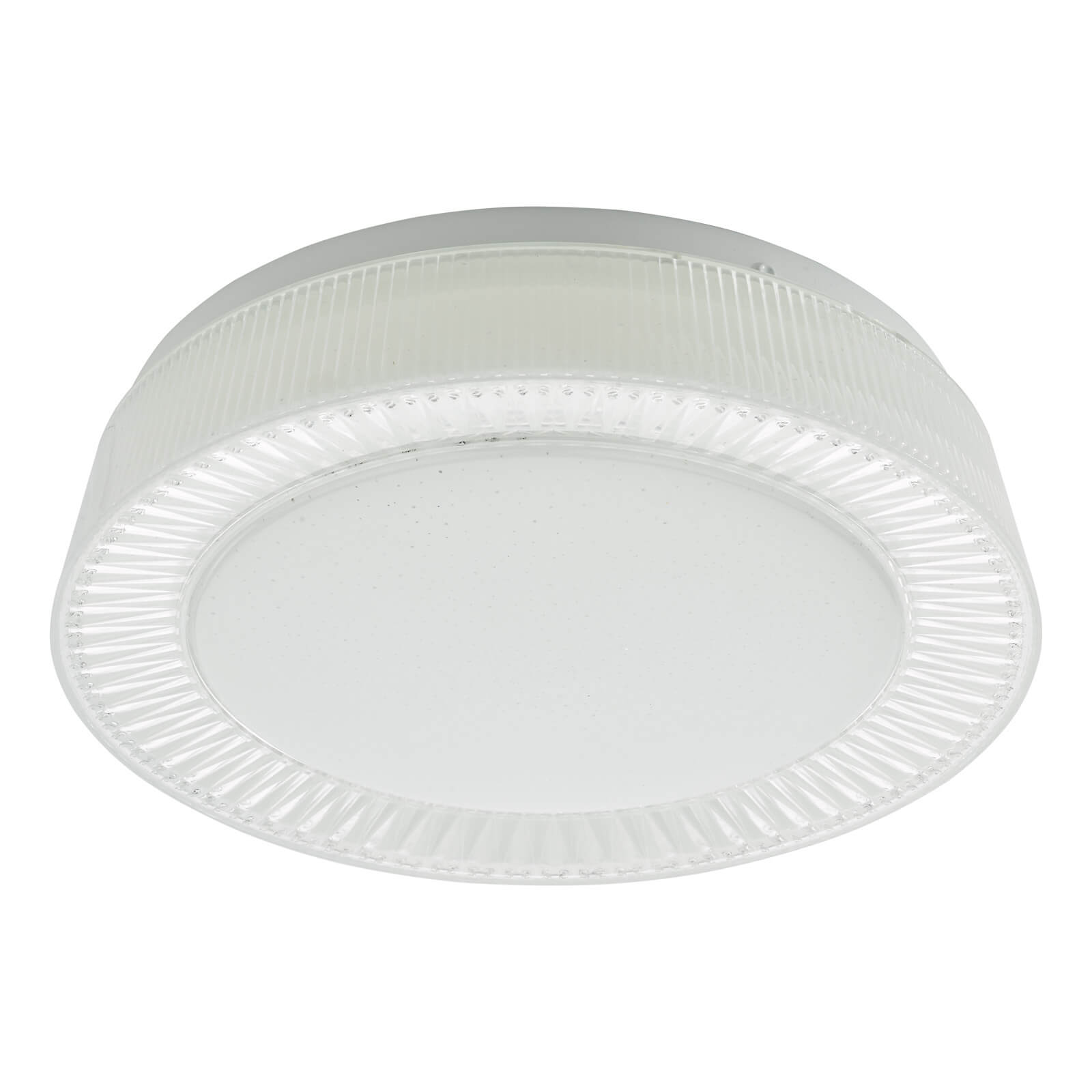 Udell Flush White/Clear Acrylic LED Light