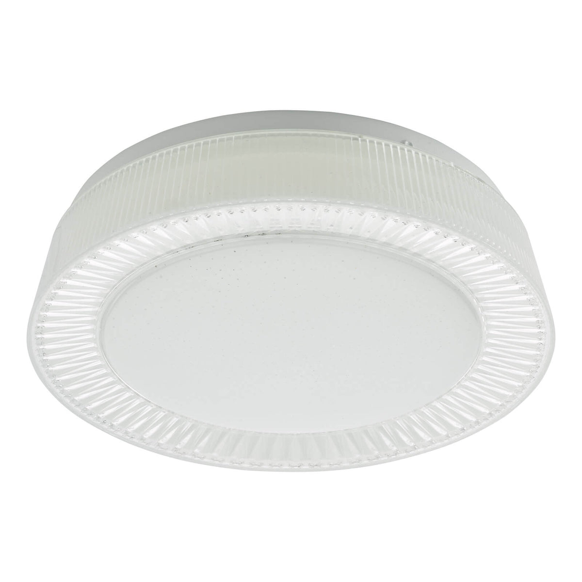 Udell Flush White/Clear Acrylic LED Light