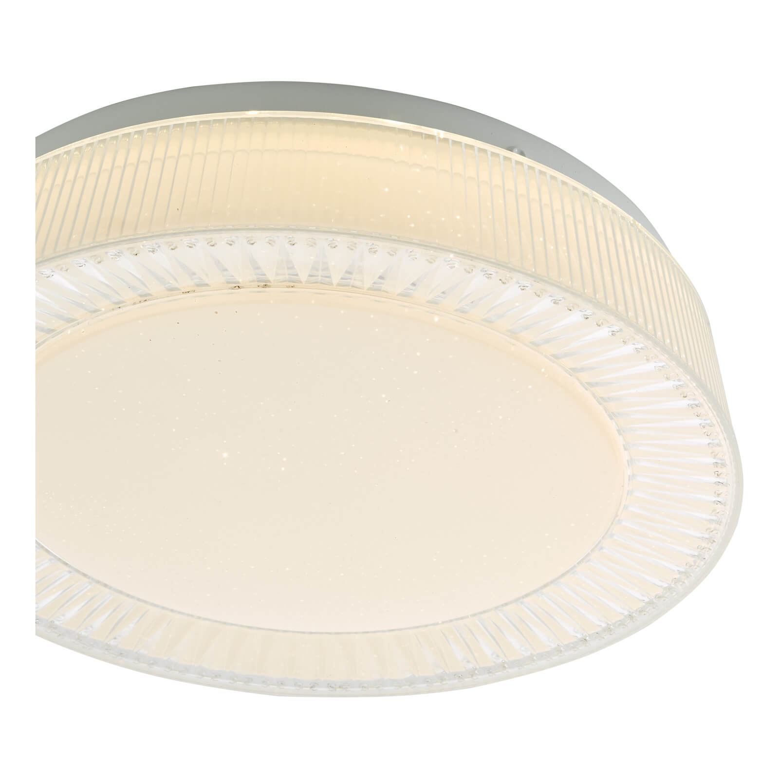 Udell Flush White/Clear Acrylic LED Light