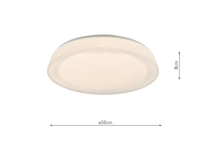 Udell Flush Faceted Acrylic LED