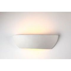 Ceramic Bowl E27 Uplighter - White
