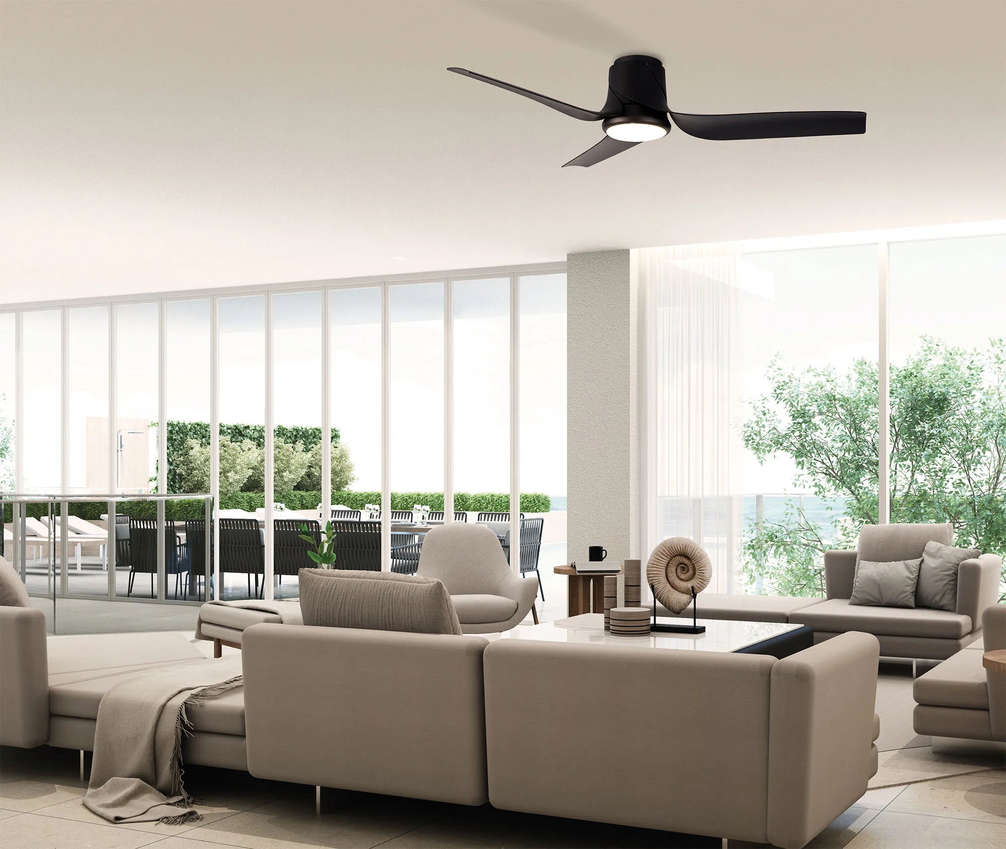 Ushuaia LED Light Fan W/ App & Remote Control - Various Colours