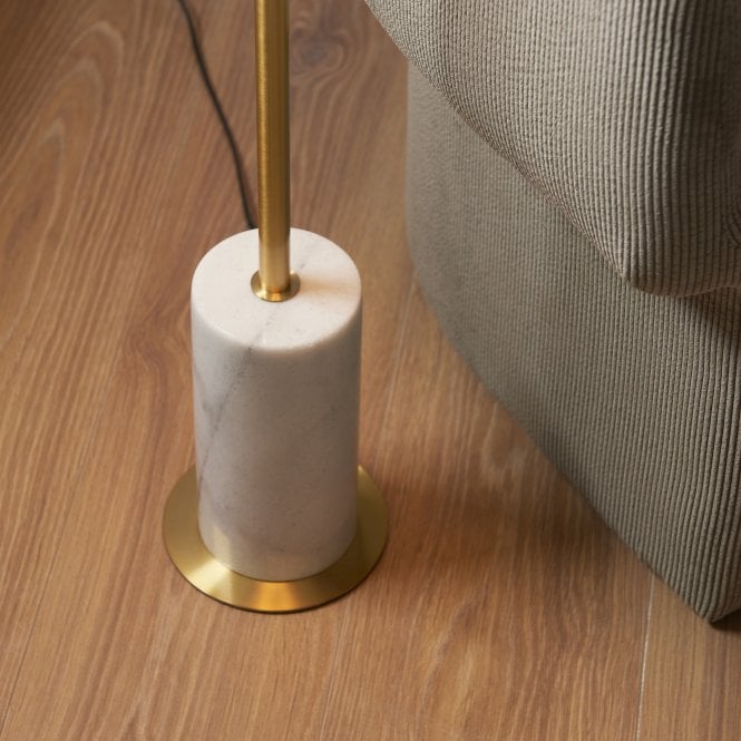 Paradiso 1Lt Floor Lamp - Brass & Marble