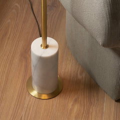 Paradiso 1Lt Floor Lamp - Brass & Marble