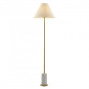 Fontiane 1Lt Floor Lamp - Brass & Marble