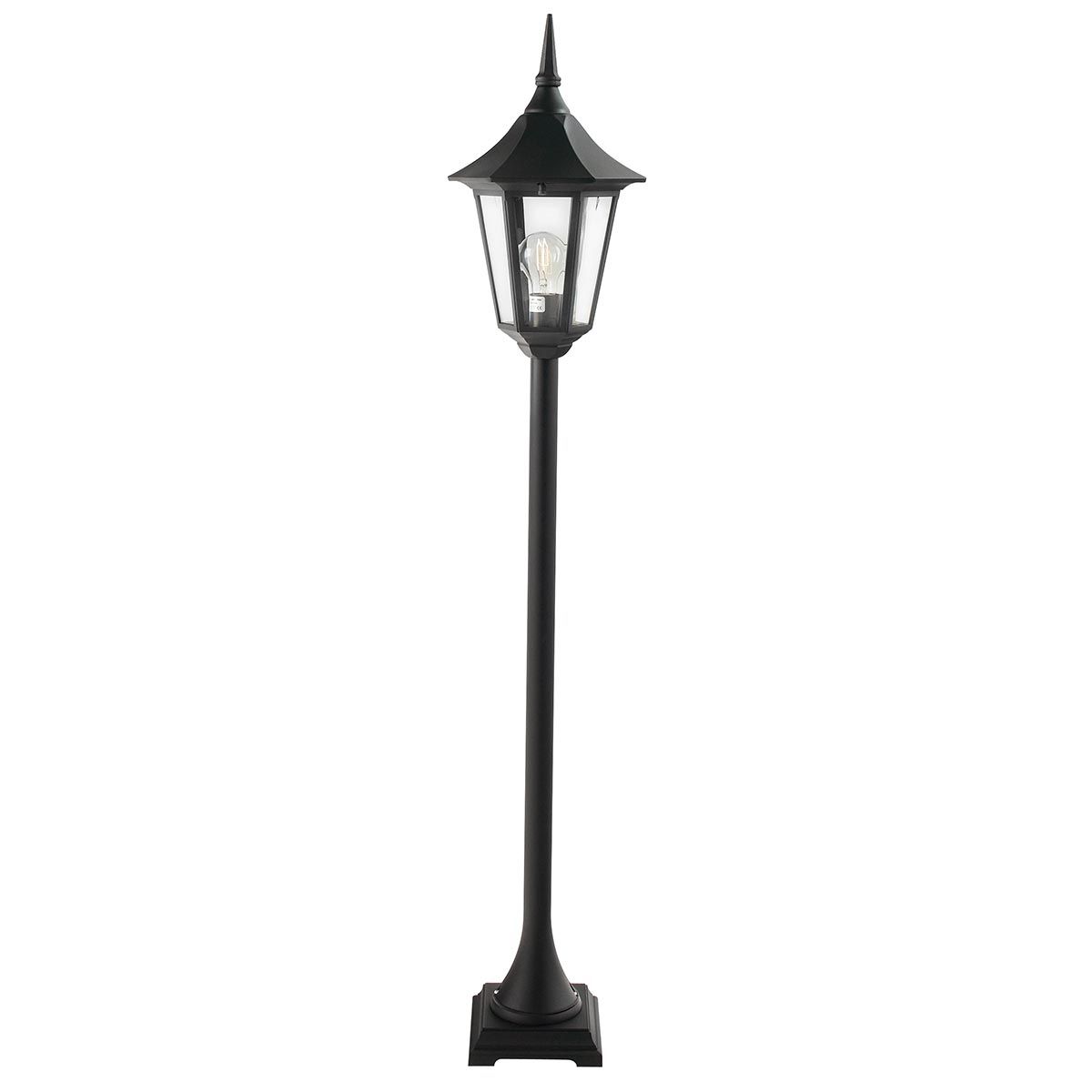Valencia 1/2/3Lt Head Lamp Post - Black IP54  E27