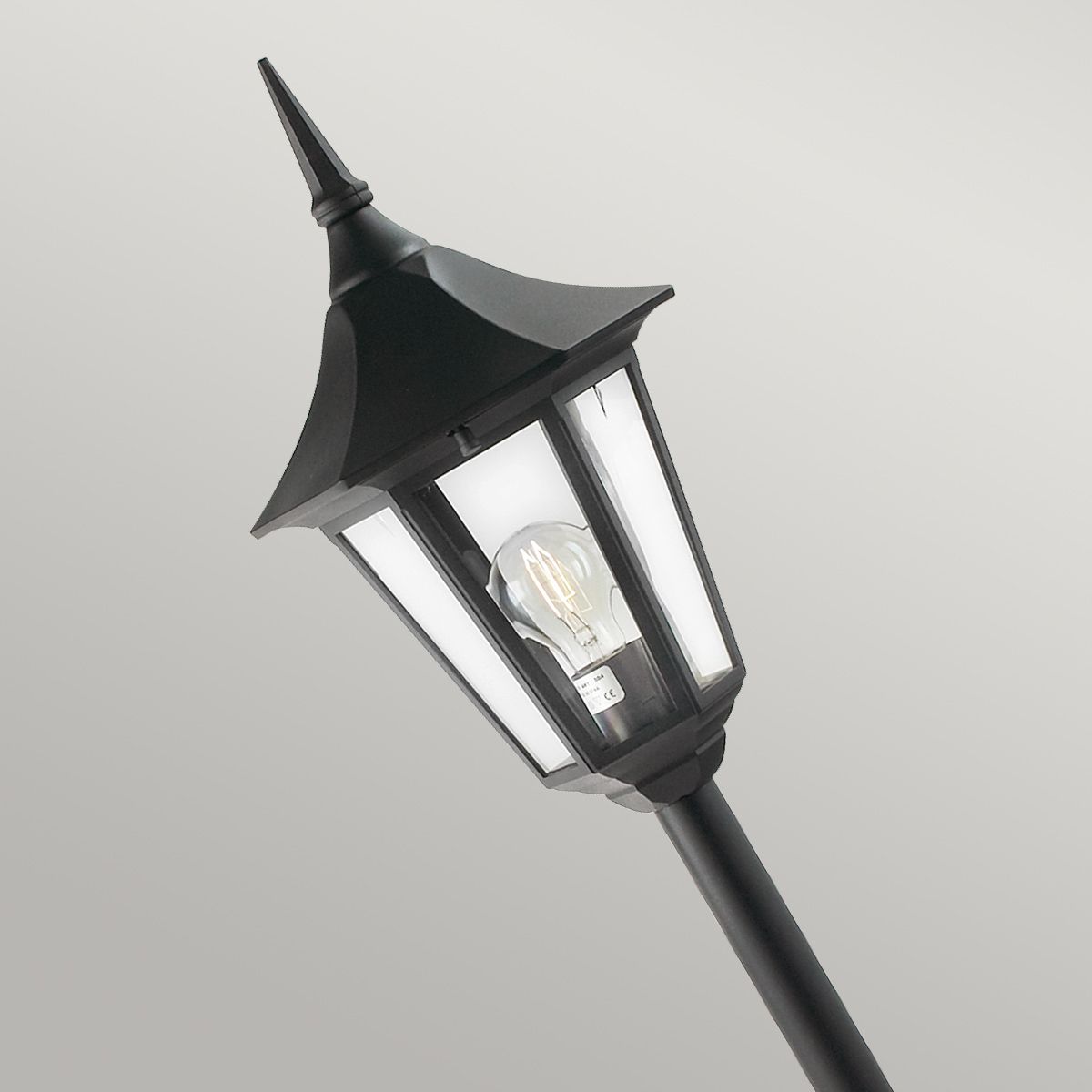Valencia 1/2/3Lt Head Lamp Post - Black IP54  E27