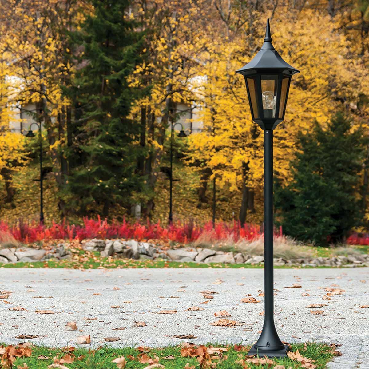 Valencia 1/2/3Lt Head Lamp Post - Black IP54  E27