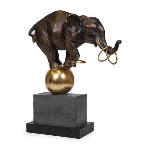 Elephant at Play Sculpture