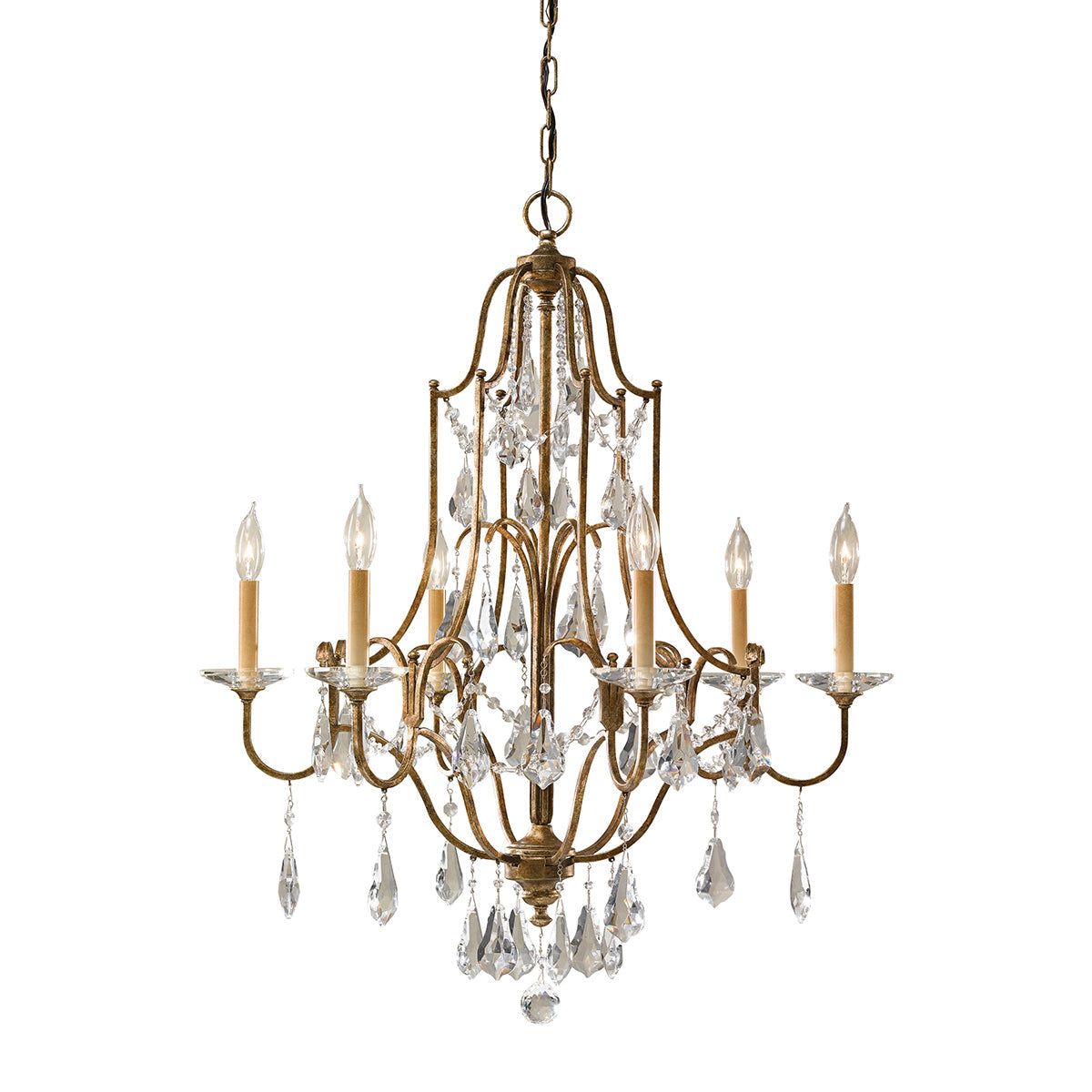 Valentina 6Lt Double Height Ceiling Light - Oxidized Bronze Finish