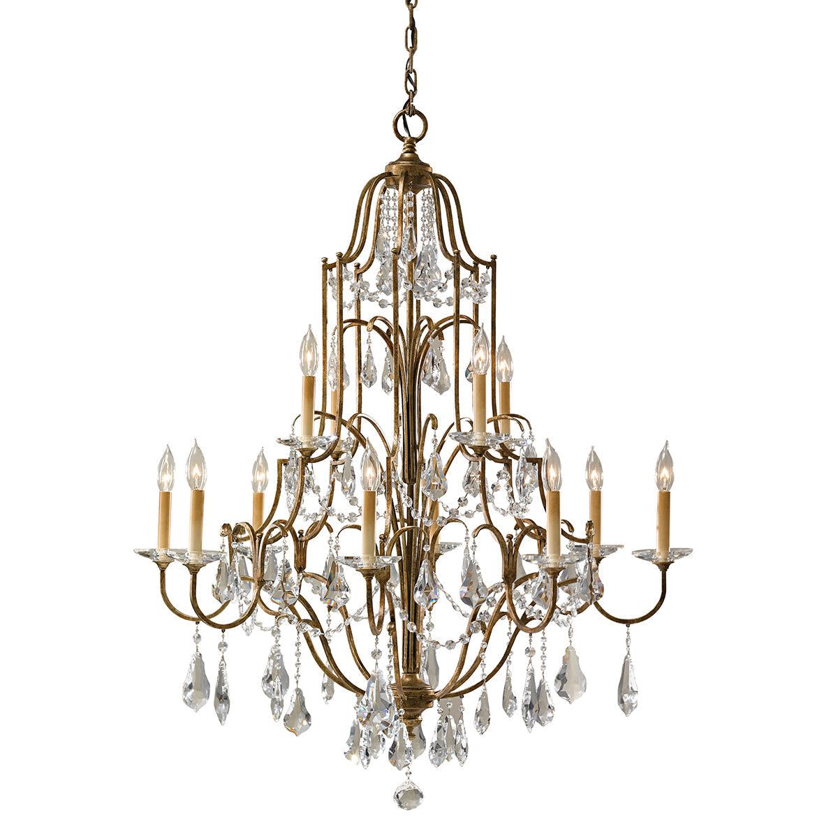 Valentina 12Lt Double Height Ceiling Light - Oxidized Bronze Finish